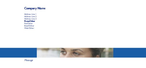 Pool Girl's Eyes Full Colour Compliment Slips
