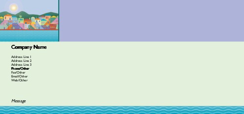 Waterside Village Full Colour Compliment Slips