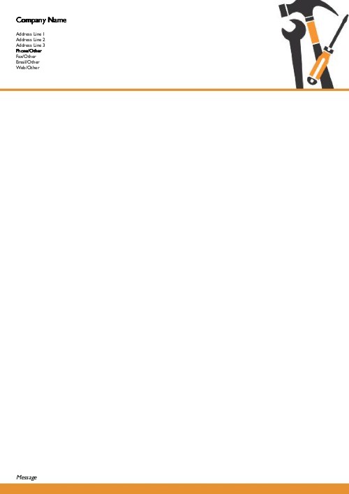 Tool Trio A4 Recycled Letterhead