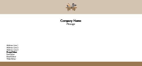 Tool Belt Illustration Full Colour Compliment Slips