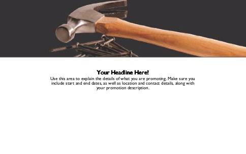 Hammer and Hang Full Colour Oversized Postcards
