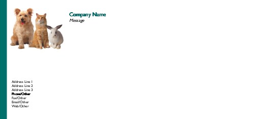 A Perfect Trio Full Colour Compliment Slips