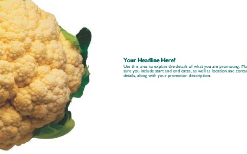 Craving Cauli Full Colour Oversized Postcards
