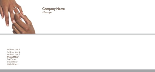 I Thee Wed Full Colour Compliment Slips