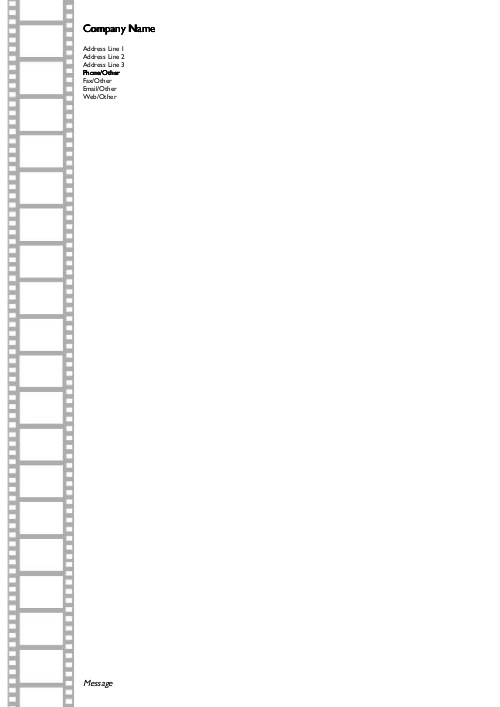 Film Negatives A4 Recycled Letterhead