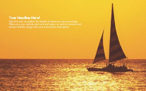 Come Sail Away Full Colour Oversized Postcards