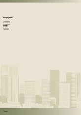 Big City Skyscrapers A4 Letterhead