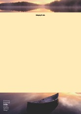 Canoe at Sunset A4 Letterhead