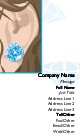 Stately Diamond Stud Recycled Business Cards