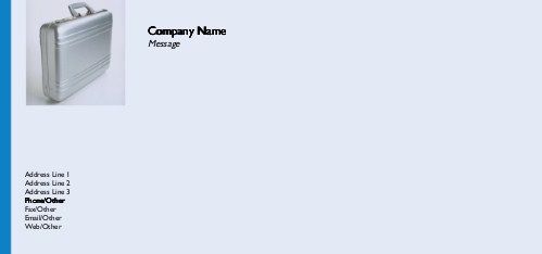 Briefcase Full Colour Compliment Slips