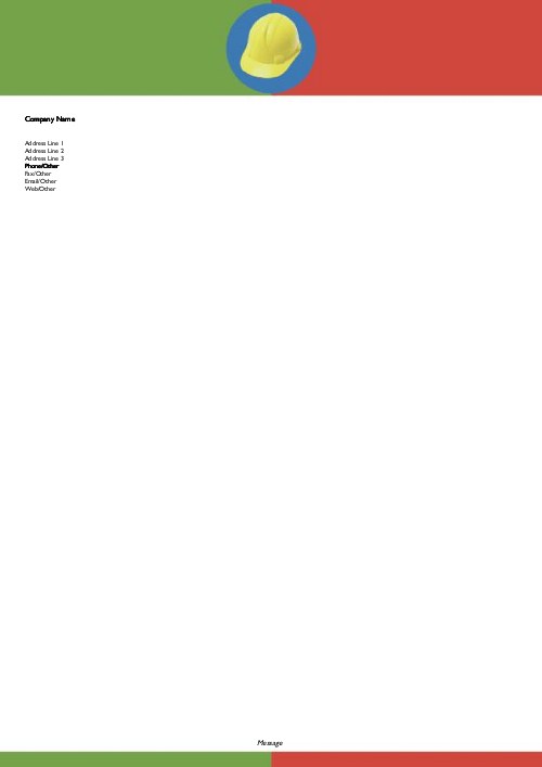 Hard Hat A4 Recycled Letterhead