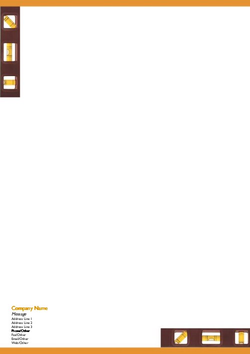 Joiner's Spirit Level A4 Recycled Letterhead