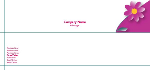 Perfect Petals Full Colour Compliment Slips