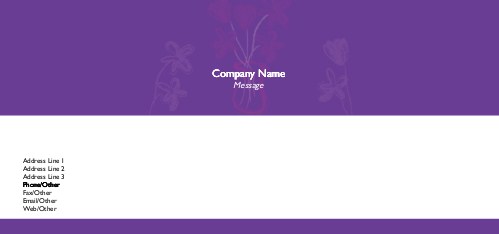 Blooming Bouquet Full Colour Compliment Slips