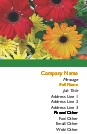 Vibrant Flowers Full Colour Magnetic Business Cards