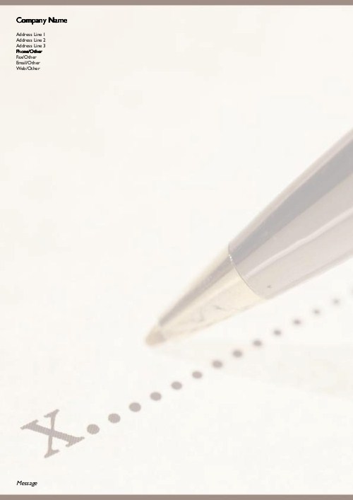 Dotted Line A4 Recycled Letterhead