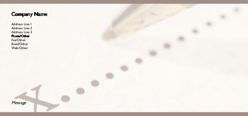 Dotted Line Full Colour Compliment Slips