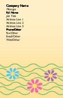 Waves of Spring Full Colour Magnetic Business Cards