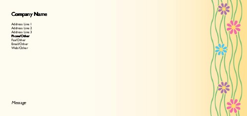 Waves of Spring Full Colour Compliment Slips