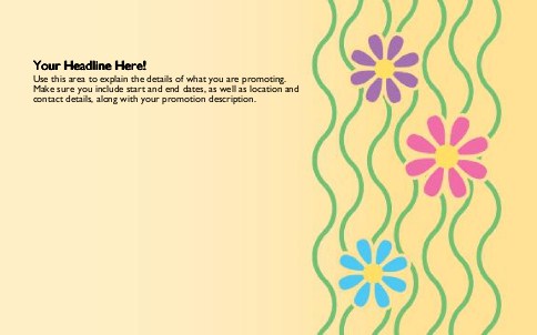 Waves of Spring Full Colour Oversized Postcards