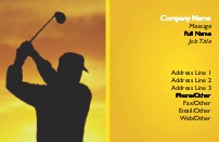 Golfer at Sunset