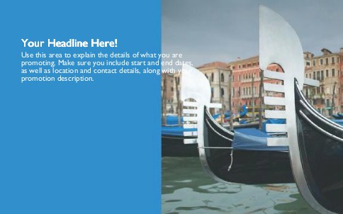 Venetian View Full Colour Oversized Postcards
