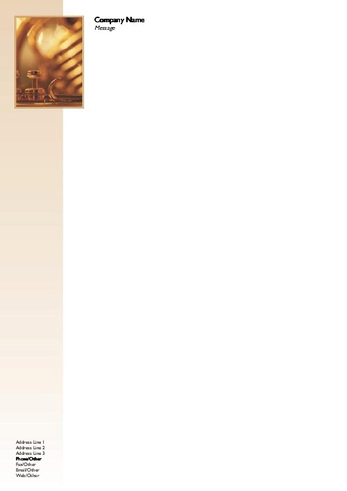 Brass Instruments A4 Recycled Letterhead