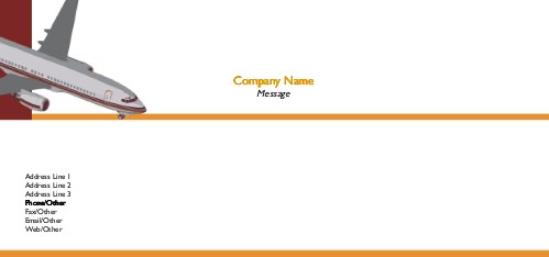 Commercial Airliner Full Colour Compliment Slips