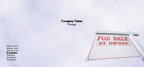 For Sale by Owner Full Colour Compliment Slips