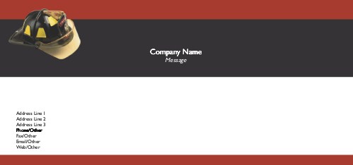 Fearless Firefighter Full Colour Compliment Slips