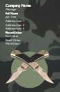 Knives with Camouflage Full Colour Magnetic Business Cards