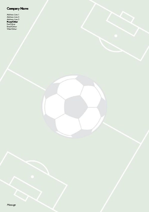 Play the Field A4 Recycled Letterhead