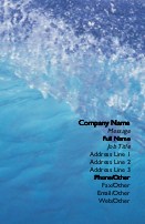 Marine Tides Full Colour Business Cards