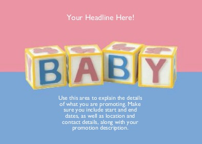 Baby Blocks Full Colour Standard Sized Postcards