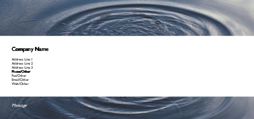 Water Ripples Full Colour Compliment Slips