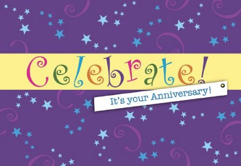 Star Swirl Anniversary Cards