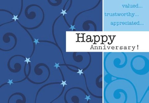 Star Bright Anniversary Cards