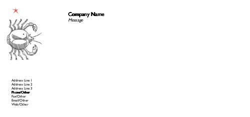 Cancer Full Colour Compliment Slips