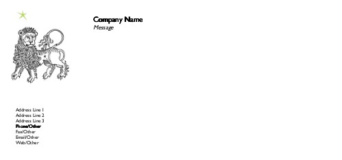 Leo Full Colour Compliment Slips
