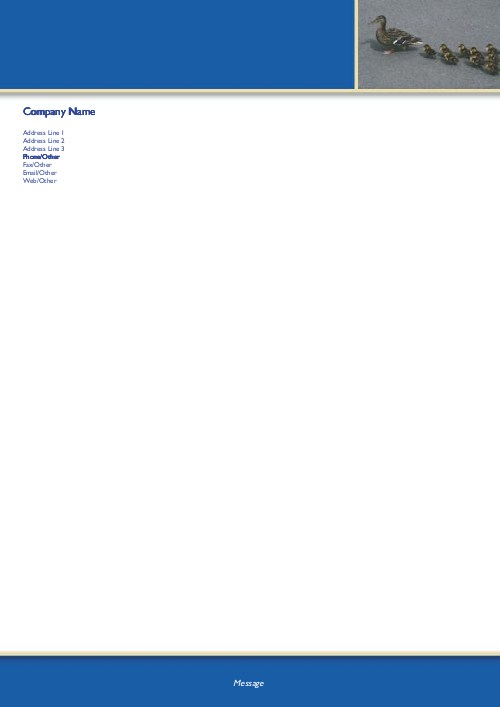 Mallard Family A4 Recycled Letterhead