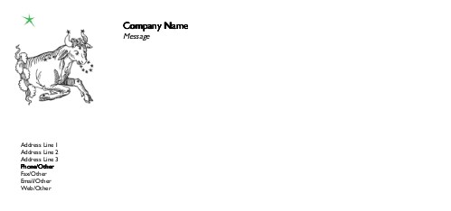 Taurus Full Colour Compliment Slips