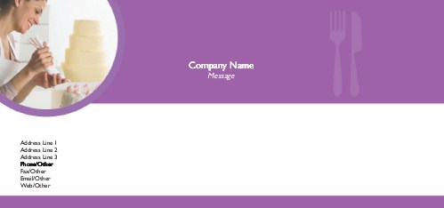 A Cake Decorator Full Colour Compliment Slips