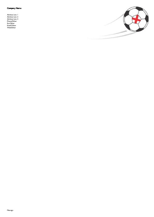 Bend it Like Britain A4 Recycled Letterhead
