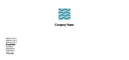 Block Waves Full Colour Compliment Slips