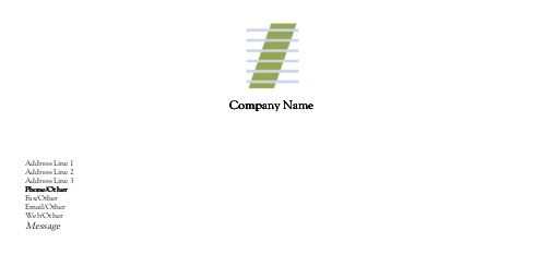 Green Ladder Full Colour Compliment Slips