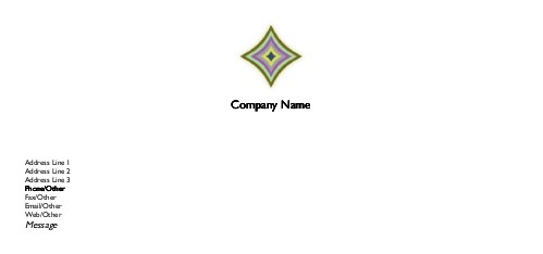 Multi-Diamonds Full Colour Compliment Slips