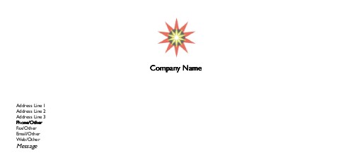 Multi-Star Full Colour Compliment Slips