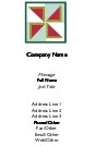 Pinwheel Pattern Recycled Business Cards