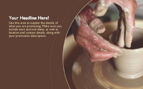 Pottery Maker Full Colour Oversized Postcards