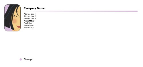 Blunt Cut Full Colour Compliment Slips